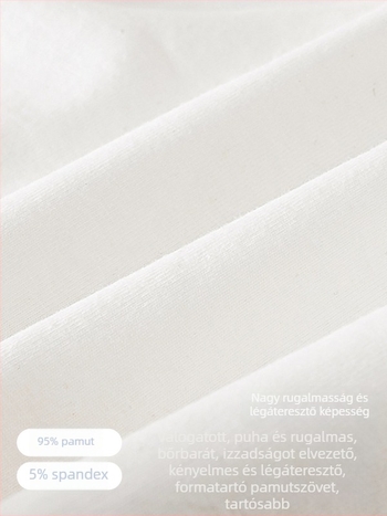 Gyerekek fehér pamut boxerek, unisex, osztály A, 3-8 év