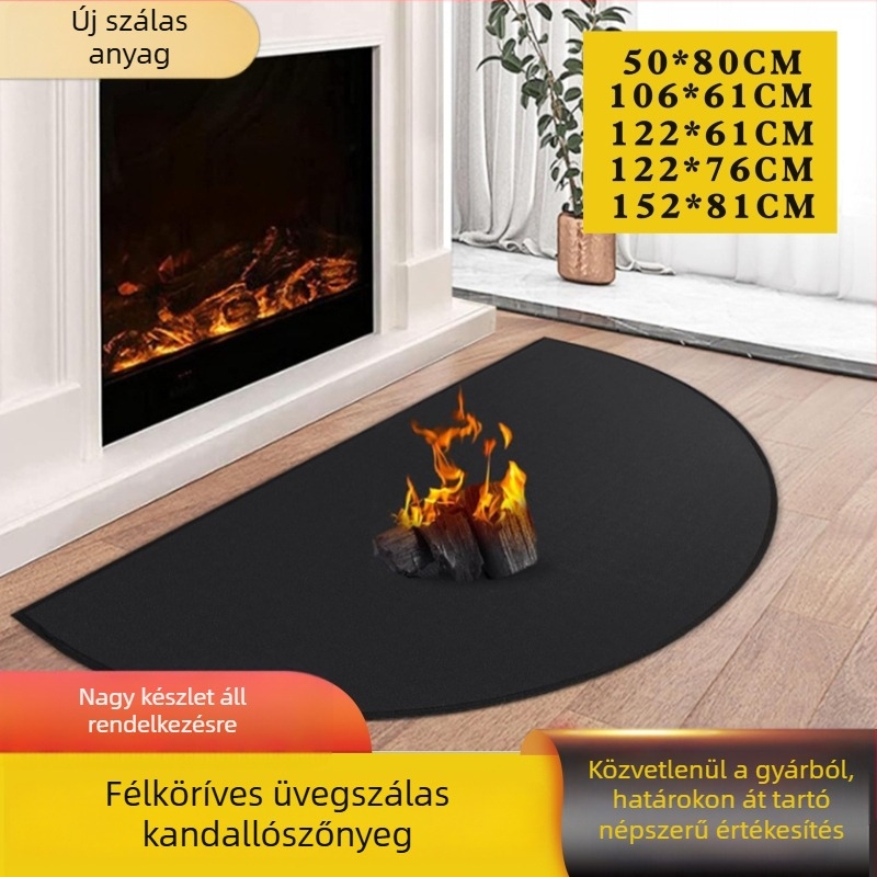 Tűzálló matrac tűzhelyhez és kandallóhoz, magas hőmérsékletű üvegszálas matt, kültéri grillsütőhöz