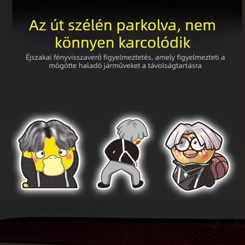 CXK Exkluzív fényvisszaverő autómatrica IKUN rajongók számára – Személyre szabott, kreatív elektromos járművekhez