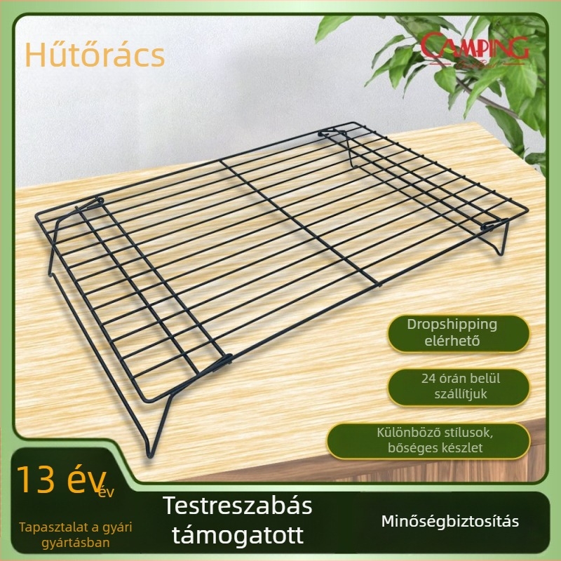 Többszintes tapadásmentes sütő- és grillrács kenyérhez, süteményekhez és nassolnivalókhoz