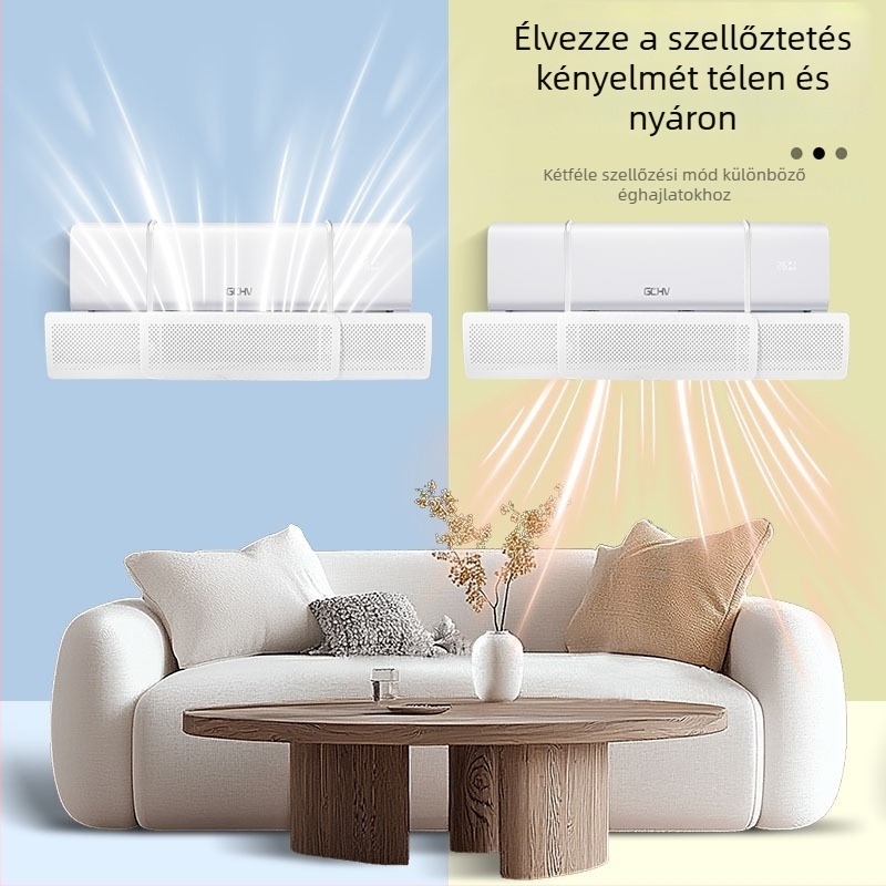 Gree légáram-vezető fedél falra szerelt klímához, univerzális a légáramlás elleni védelemhez, kimeneti függöny, hideg levegő elleni védelem