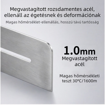 Vastag rozsdamentes acél univerzális szélvédő gyűrű kemping kartusos gáztűzhelyhez