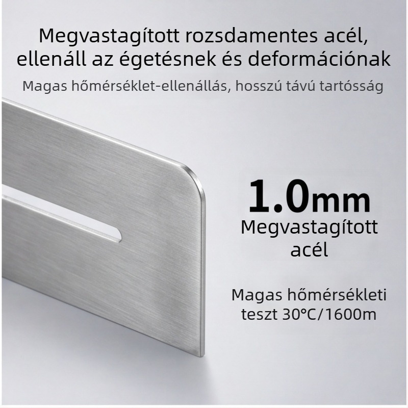 Vastag rozsdamentes acél univerzális szélvédő gyűrű kemping kartusos gáztűzhelyhez