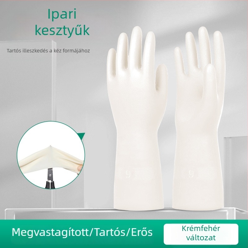 Nitril kesztyűk, kémiai ellenállóak, savakkal és lúgokkal szemben, ipari hosszú gumikesztyűk, vastagított, olajálló, strapabíró munkavédelmi kesztyűk