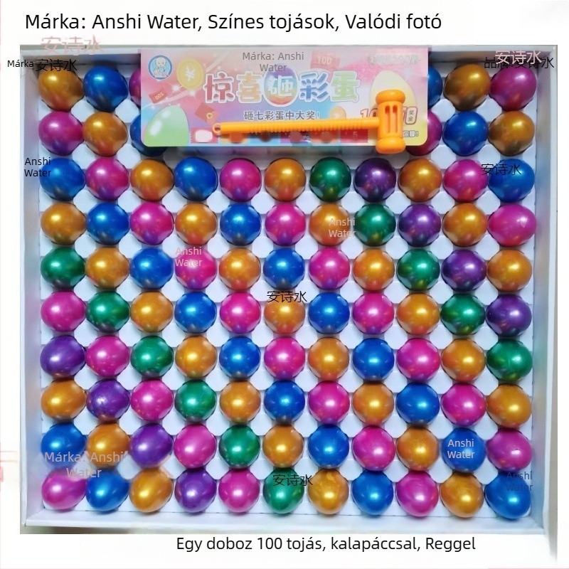100 darabos kaparós színes tojás díj játék gyerekeknek