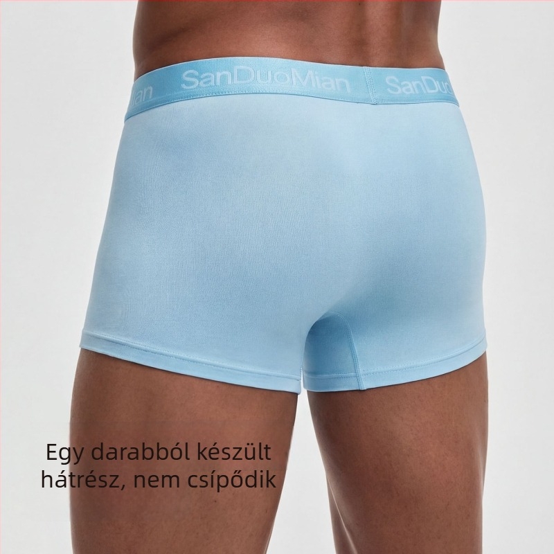 Modal 10A antibakteriális férfi boxeralsó, plusz méret, légáteresztő, kényelmes, nagy rugalmasság