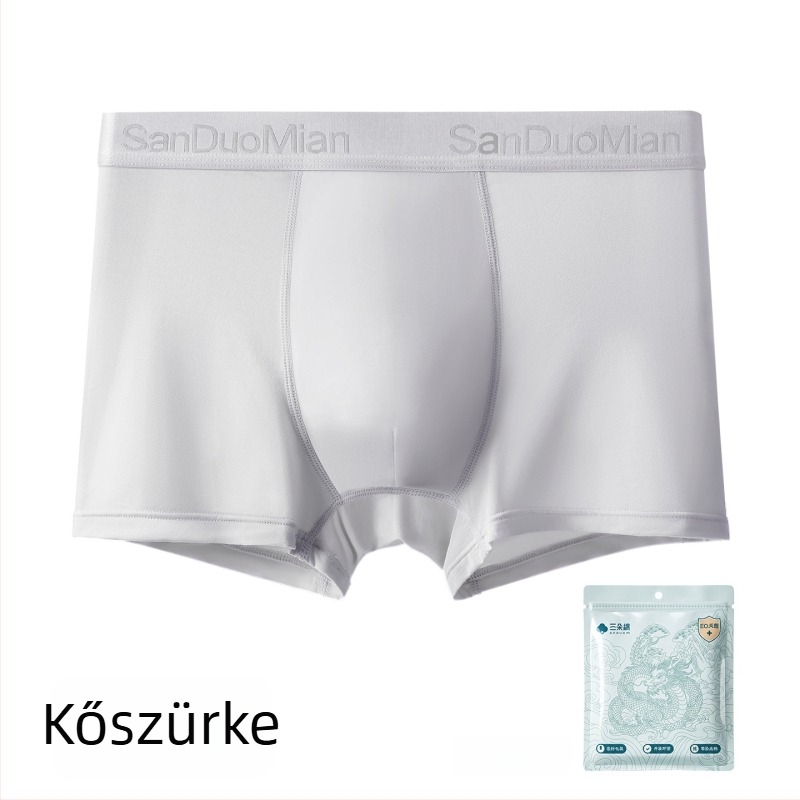 Modal 10A antibakteriális férfi boxeralsó, plusz méret, légáteresztő, kényelmes, nagy rugalmasság