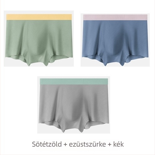 Férfi Lyocell boxeralsó Mulberry selyem béléssel, antibakteriális, középmagasságú, légáteresztő
