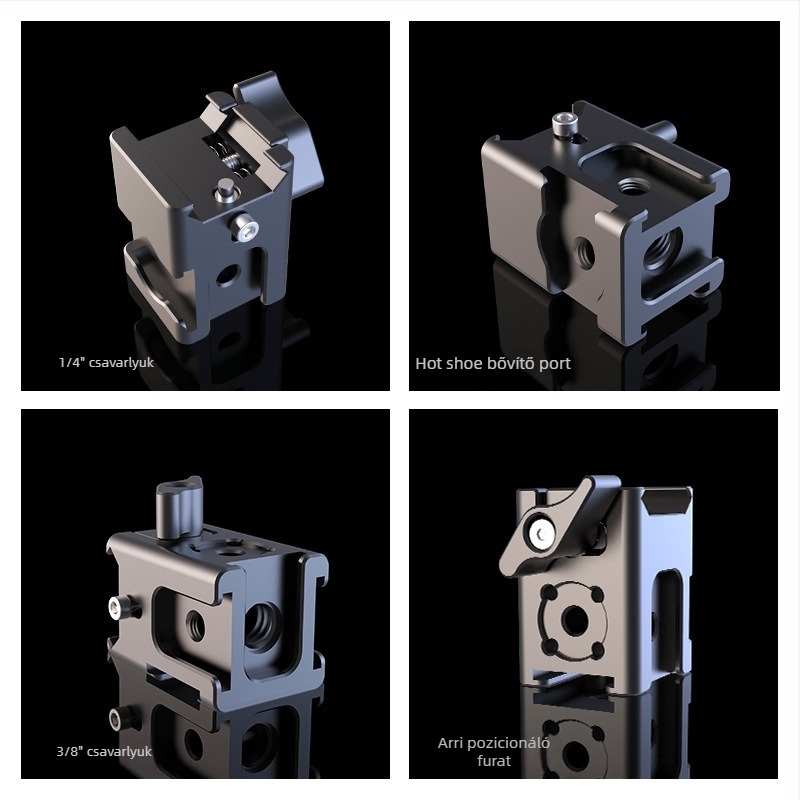 DJI RS3/RS4 és RSC2 stabilizátorhoz kiterjesztő modul — telefonklip, vakuszorító és monitor-modul