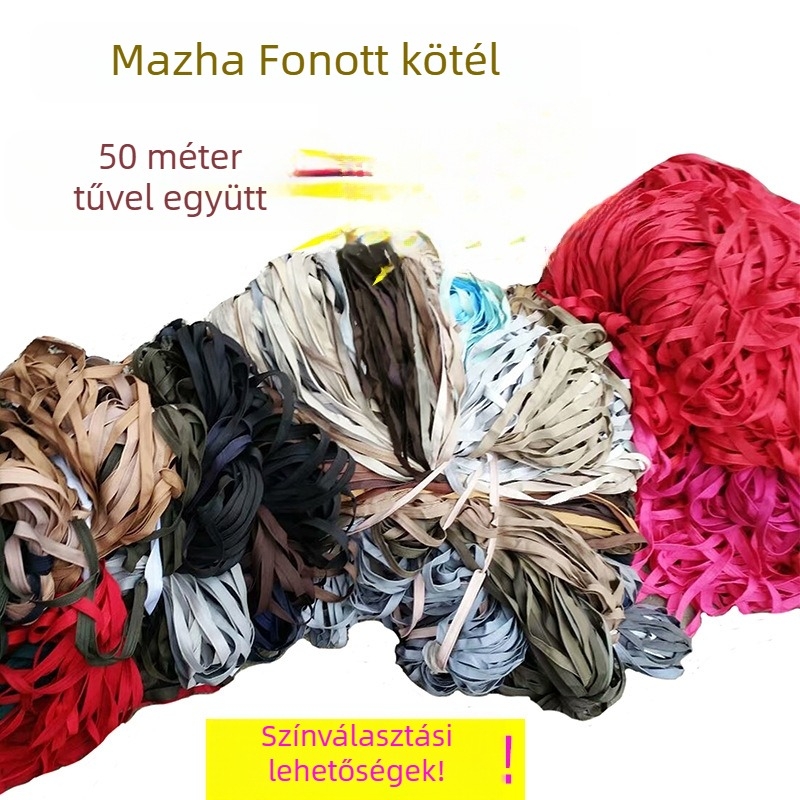 Színt választható nejlon kötél a székek fonásához, gyümölcsfák kötözéséhez és ruhák szárításához