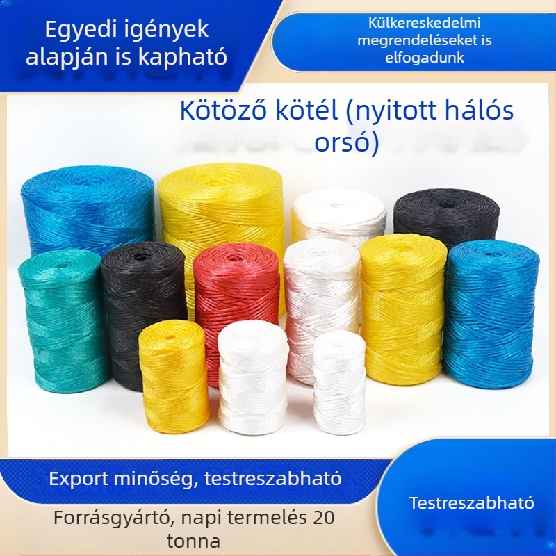 Polipropilén szövött kötél, színes csomagoláshoz