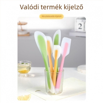 Hőálló integrált szilikon spatula kaparóval a sütéshez