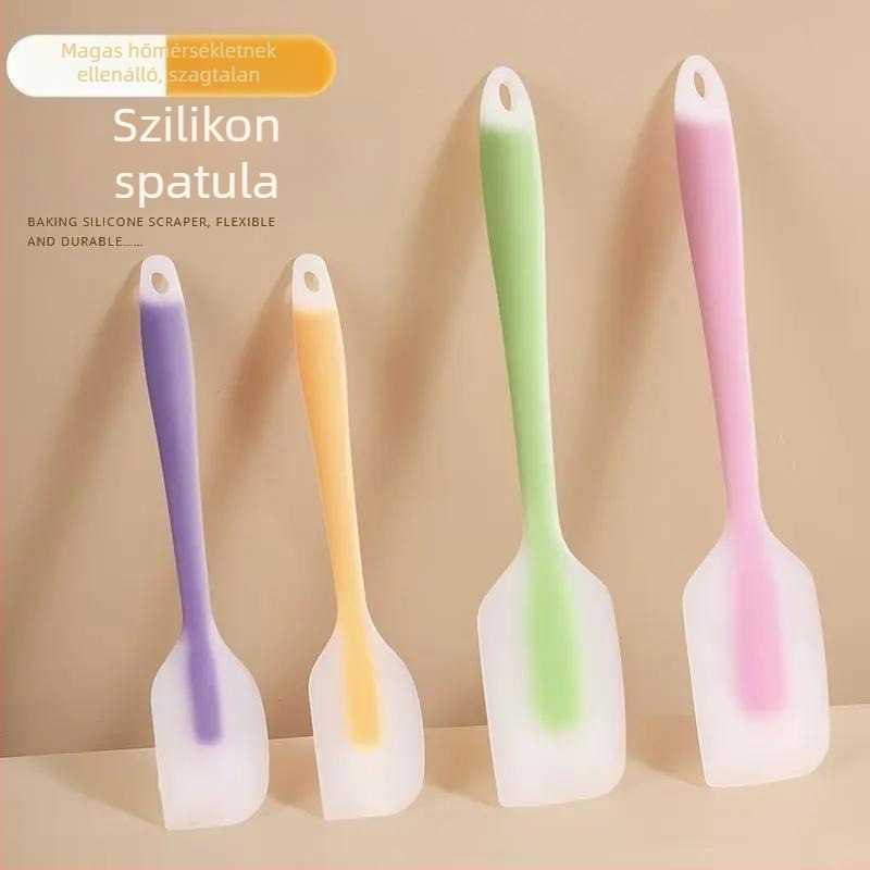 Hőálló integrált szilikon spatula kaparóval a sütéshez