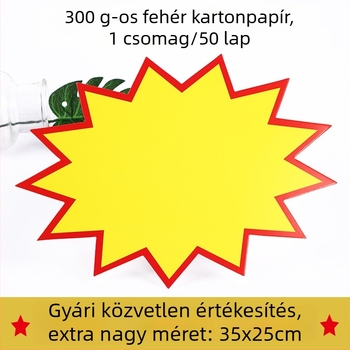 Robbanó matrica és árcédula papír szupermarketekhez