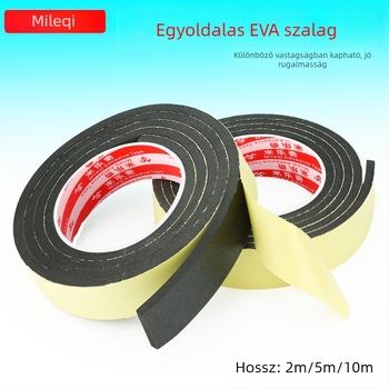 Miloch EVA habos tömítőszalag, egyoldalas, ablakokhoz, ütésvédelmi, hang- és hőszigetelési funkciók, vízálló; szélesség 10–50 mm, hossz 5–10 m, vastagság 1–3 mm
