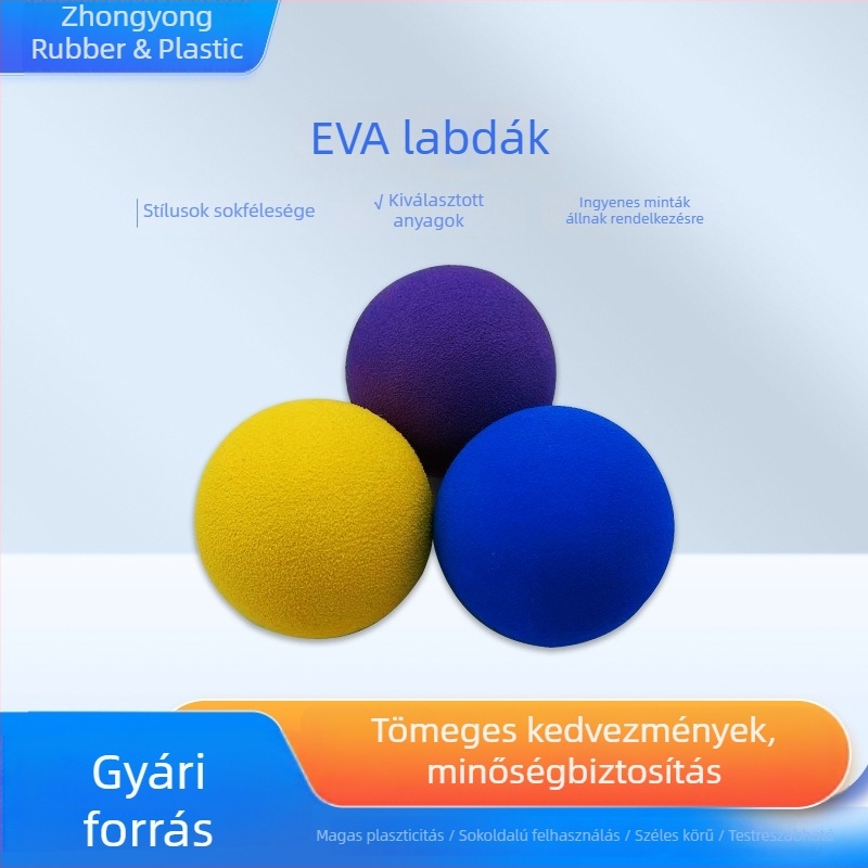 Színes EVA rugalmas játékgolyók háziállatoknak, EVA habosított puha gömbök