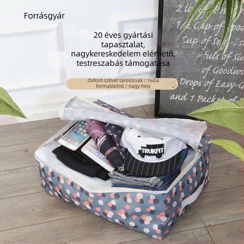 Személyre szabott mintás paplan tároló táska ruharendezéshez