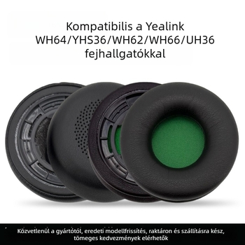 Műbőr fülpárnák Yealink WH64 WH66 WH62 YHS36 UH36 fejhallgatóhoz