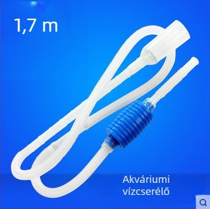 Kétkaros akvárium vízcsere rendszer kézi kavicstisztítóval és szívócsővel