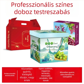 Egyedi ajándékcsomagoló dobozok elektronikus készülékekhez, UV-nyomtatott hullámkarton dobozok, arany fólia, forró ezüst fólia, laminálás és kivágás