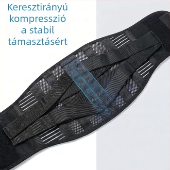 Légáteresztő derékszíj hasi támasztékkal, vékony fitness derékszíj dinamikus támogatással