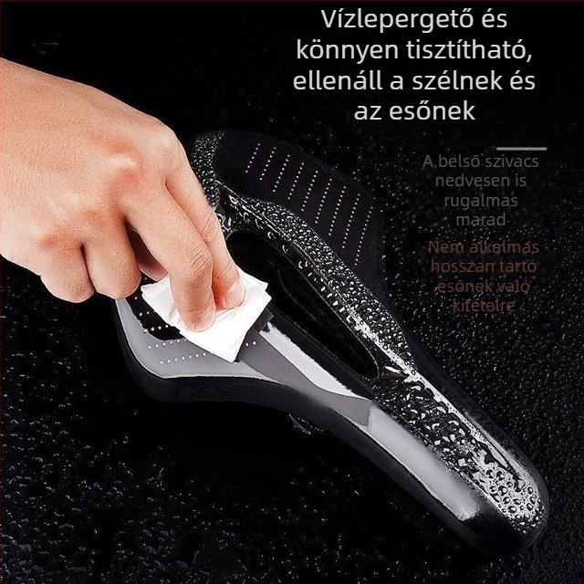 Kerékpárnyereg, vízálló, ultra-soft üreges kialakítású, légáteresztő, hegyi és országúti kerékpárokhoz, kerékpáros kiegészítő