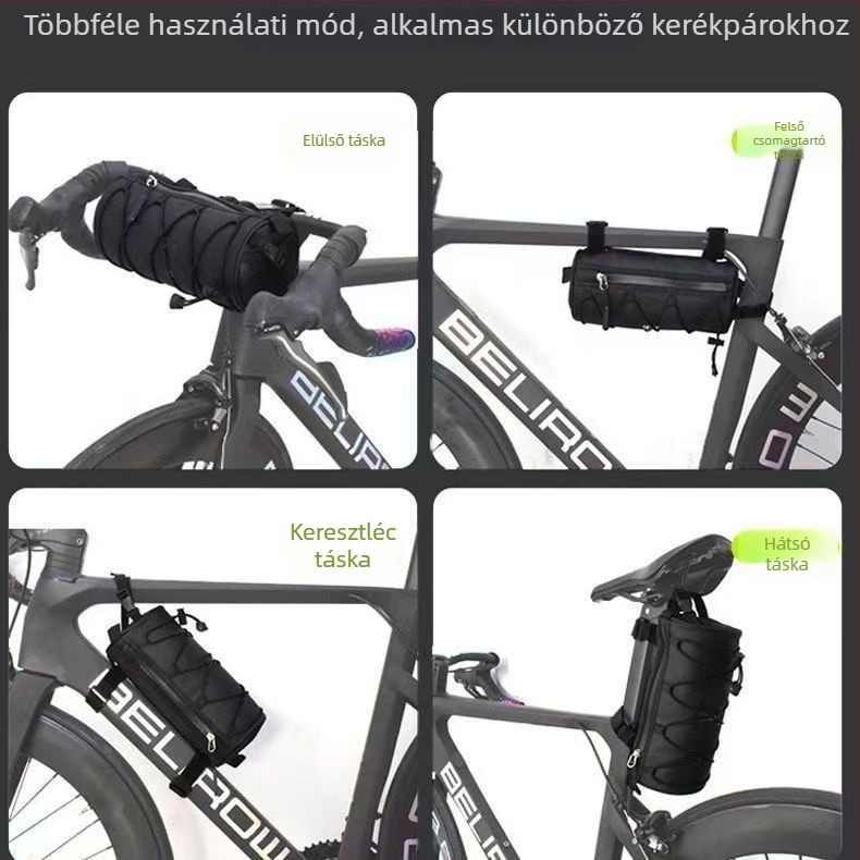 Kerékpár táska előre keretre és hátsó rekeszre, hordozható, vízálló, multifunkcionális, országúti és MTB kerékpárokhoz