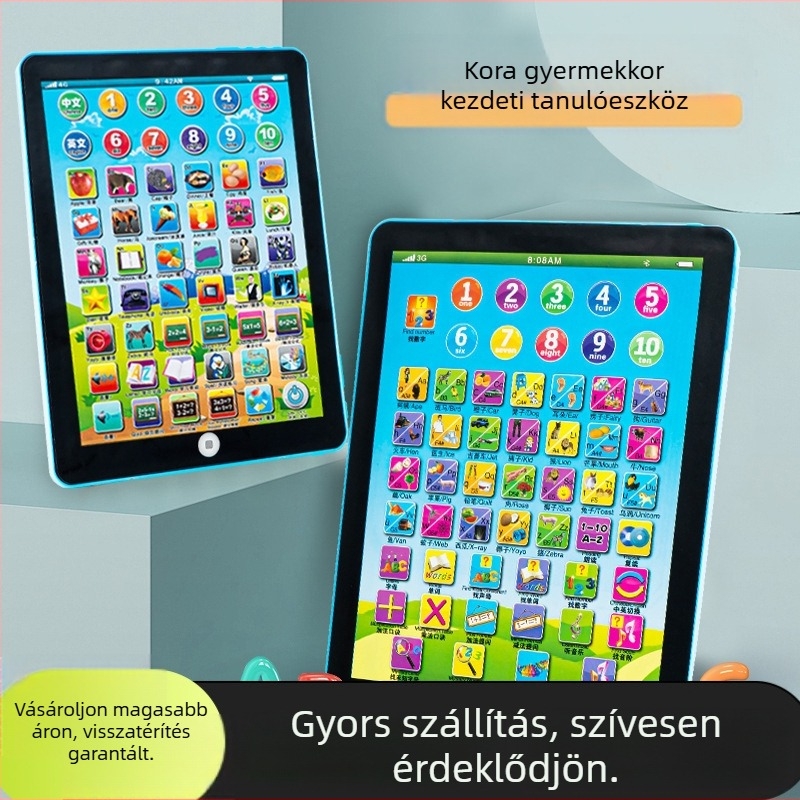 Gyerekeknek szánt érintéses tanulótabletta, olvasóeszköz, oktató játék