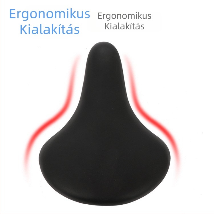 Fekete vintage országúti kerékpárnyereg