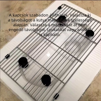 Rozsdamentes acél hálós kutya toalett, nagy, közepes és kis méretben, meghatározott ürítéshez