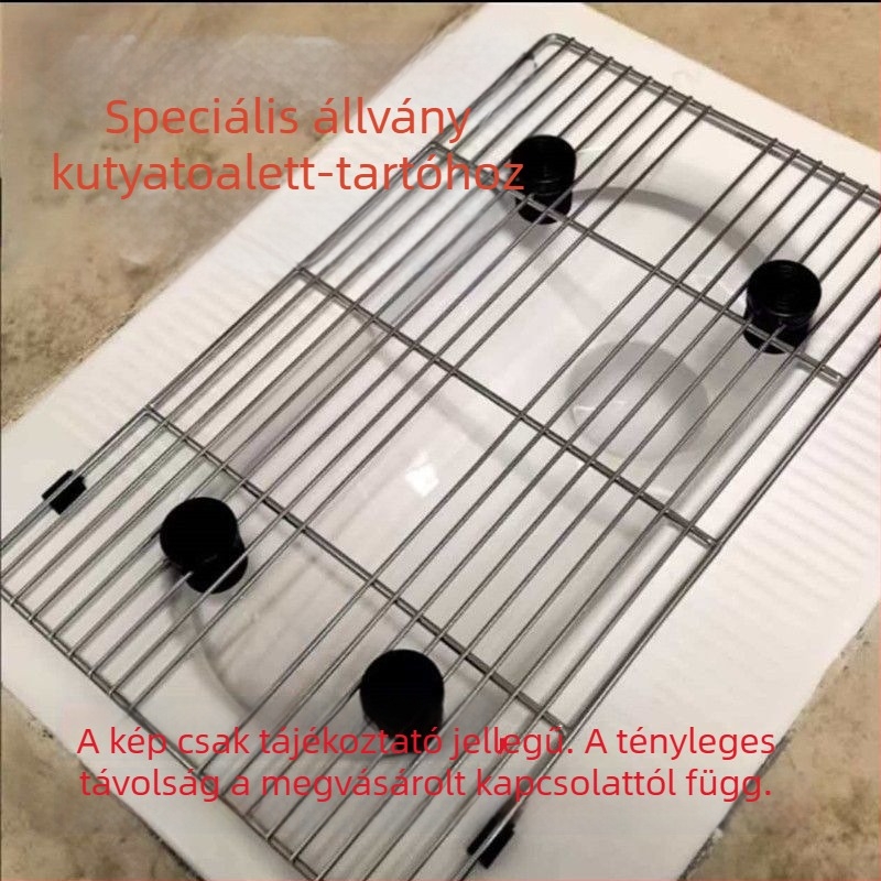 Rozsdamentes acél hálós kutya toalett, nagy, közepes és kis méretben, meghatározott ürítéshez