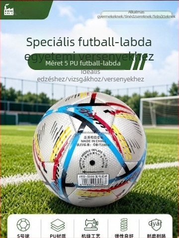 26 féle futball-labdák a világbajnokságra, ifjúsági és diák versenyekhez, felnőtt edzőlabdák, puha és kopásálló PVC, szabványos 5-ös méret
