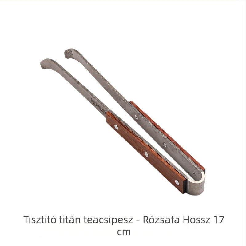 Moji titán teklipsz ébenfa csipesszel, csúszásmentes teáscsésze klipsz, teakeverő eszközök és tea ceremónia kiegészítők