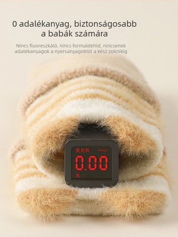 Téli vastag bébi zokni belső csúszásmentes talppal, fiúknak és lányoknak, varrat nélküli, tanuló járáshoz