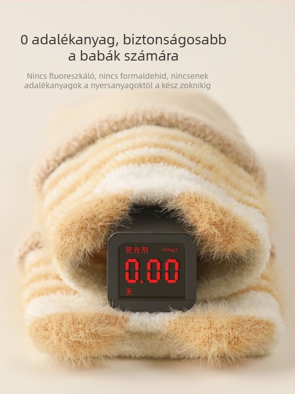 Téli vastag bébi zokni belső csúszásmentes talppal, fiúknak és lányoknak, varrat nélküli, tanuló járáshoz
