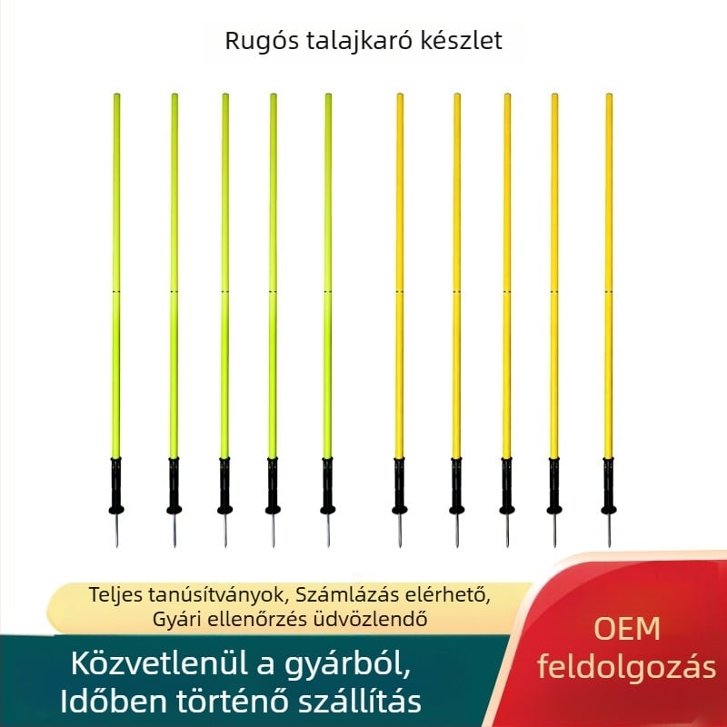Fabrikán testre szabott futballpálya jelzők, sarkifák, rugós talpak és akadályrúdok edzéshez