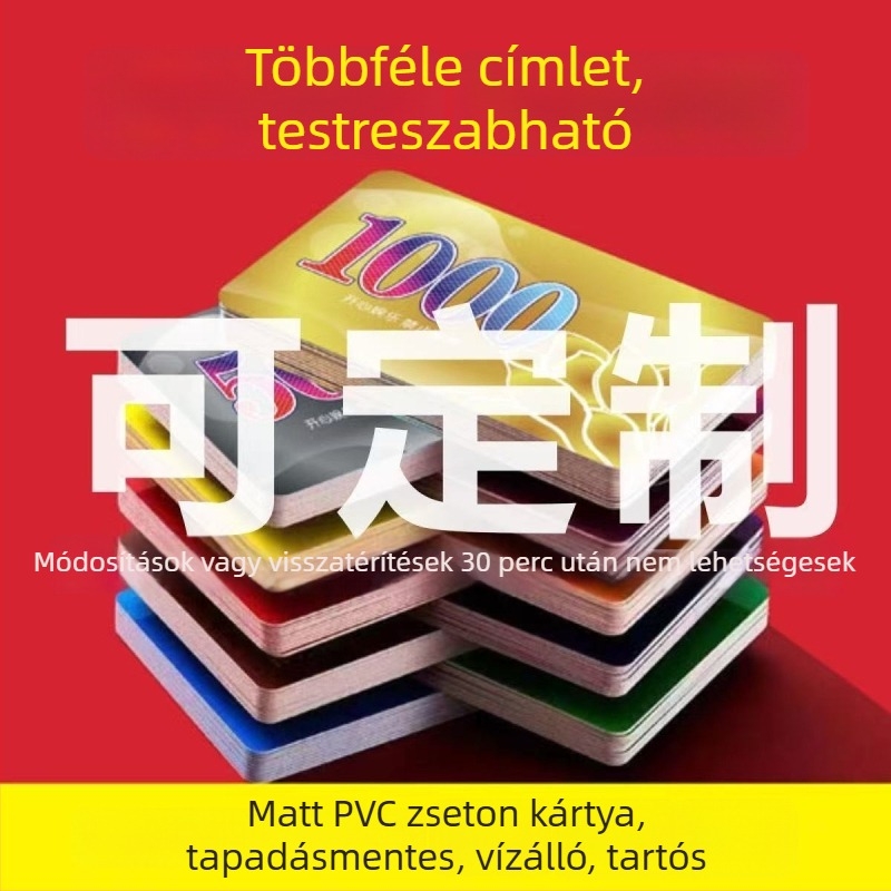 Műanyag Mahjong-zsetonok és játékkártyák, kopásálló és vízálló, speciális tokenek játékszobákhoz, ingyenes tervezés