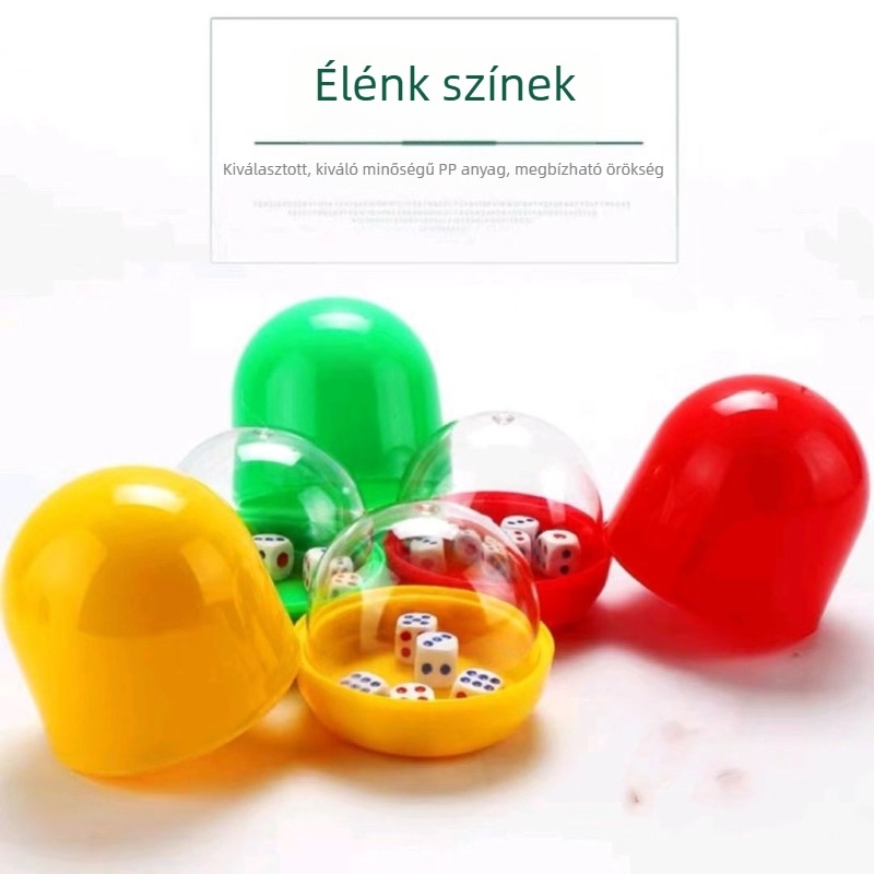 ABS anyagú színes dice pohár készlet bárhoz – shaker poharak szitával