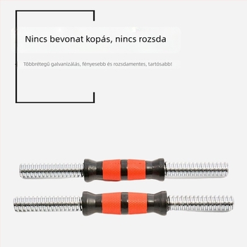 Rozsdamentes acélból készült tömör súlyzórúdd, elektropolírozott egyenes rúd