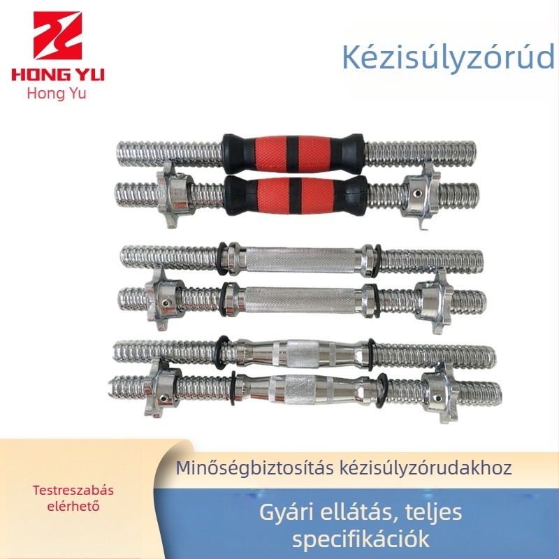 Rozsdamentes acélból készült tömör súlyzórúdd, elektropolírozott egyenes rúd