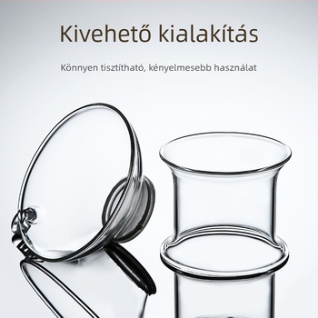 Magas boroszilikát üvegből készült tea szűrő és szita háló