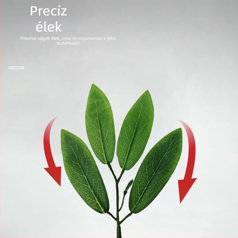 Műbarackleveles zöld növények, műágak, kiváló minőségű dekoratív levelek, kézzel készített virágcsokor-kiegészítők, bonsai összeállítás kiegészítők