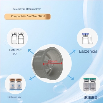 Nano-mikro-kristályos bélyegző-stílusú folyadékadagoló 5 ml-es palackkal és 6D négyszögletes nano-kristály bevezető fejjel