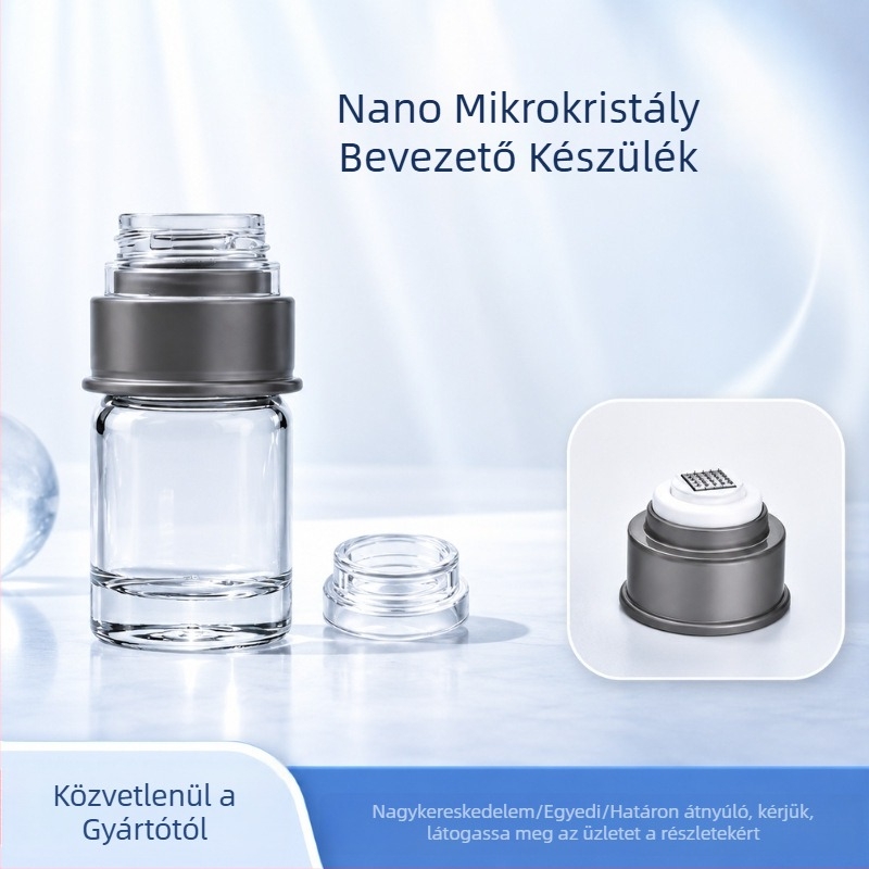 Nano-mikro-kristályos bélyegző-stílusú folyadékadagoló 5 ml-es palackkal és 6D négyszögletes nano-kristály bevezető fejjel