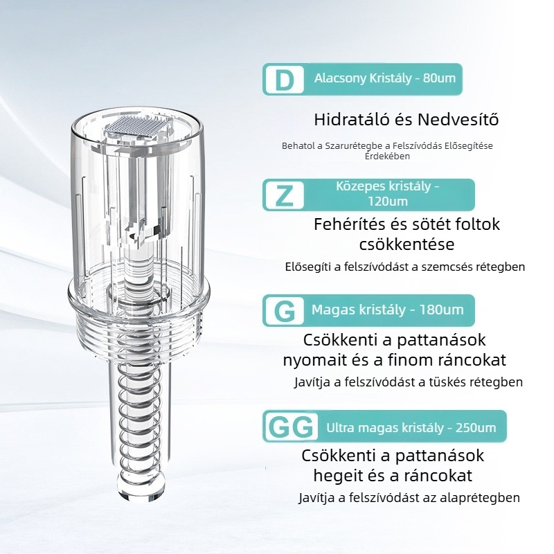 3DL mikrokristály infúziós fej, felújított nem-invazív mikrotű, universális szilícium-kristály chip fej