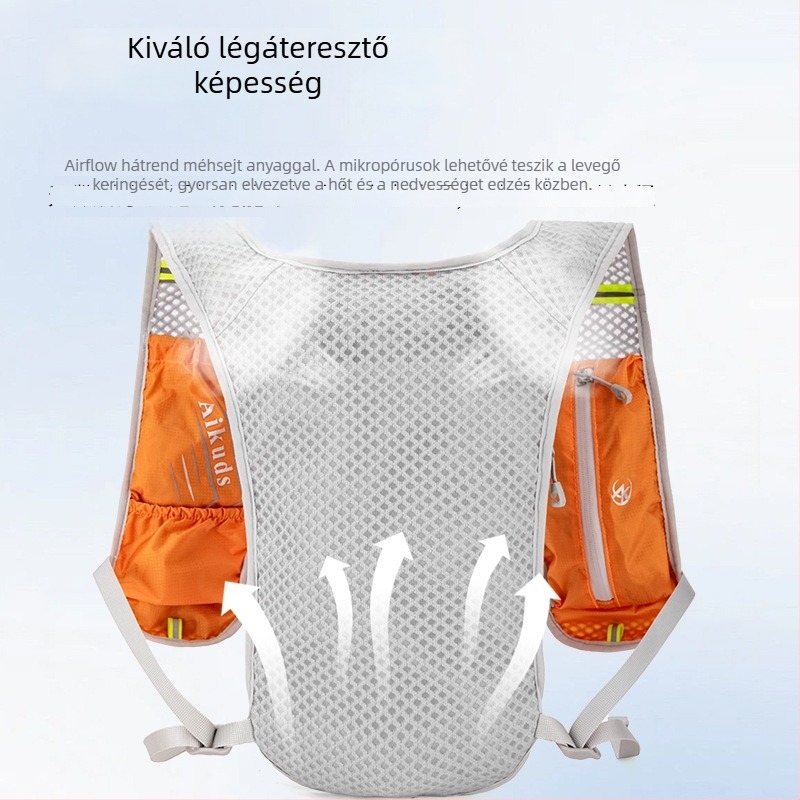 Ultra könnyű terepfutó hátizsák hidratáló tartállyal, kerékpározáshoz és túrázáshoz