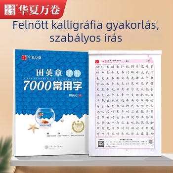 Tian Yingzhang Reguláris Írás: 7000 gyakran használt karakterek – Gyakorlófüzet Xingkai-stílusban kemény tollhoz – diákok és felnőttek számára