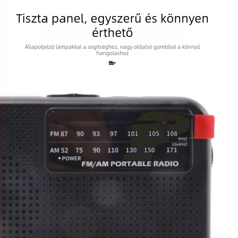 FM/AM két sávos analóg rádió mutatóval