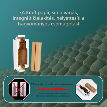 Személyre szabott italcsomagoló doboz mindent egyben (három az egyben), méhsejt kartonból