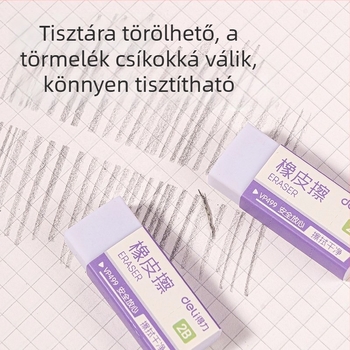 Deli Nano radírok VP499 – négyzet alakú PVC radírok ceruzákhoz és iskolai használatra